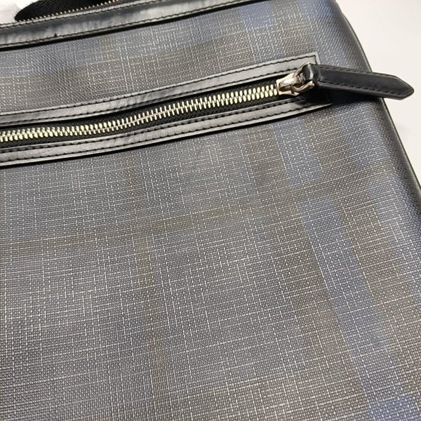 London Coated Canvas Blue