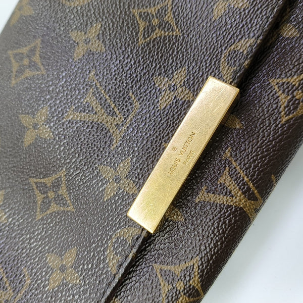 FAVORITE PM Monogram Coated Canvas Brown