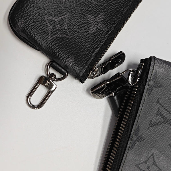 TRIO Monogram Coated Canvas Gray