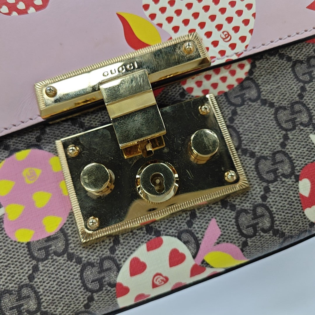 Padlock Small Monogram Coated Canvas Multicolor