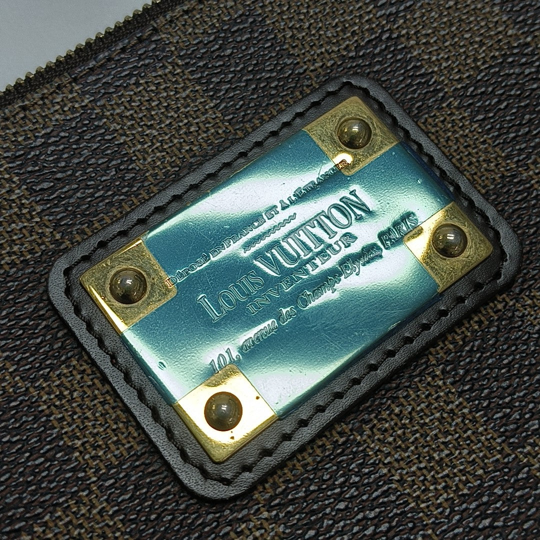 EVA Damier Ebene Coated Canvas Brown