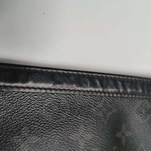 Pochette Voyag MM Monogram Coated Canvas Black