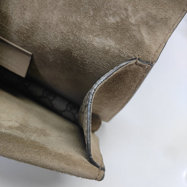 Dionysus Mini Monogram Coated Canvas Beige