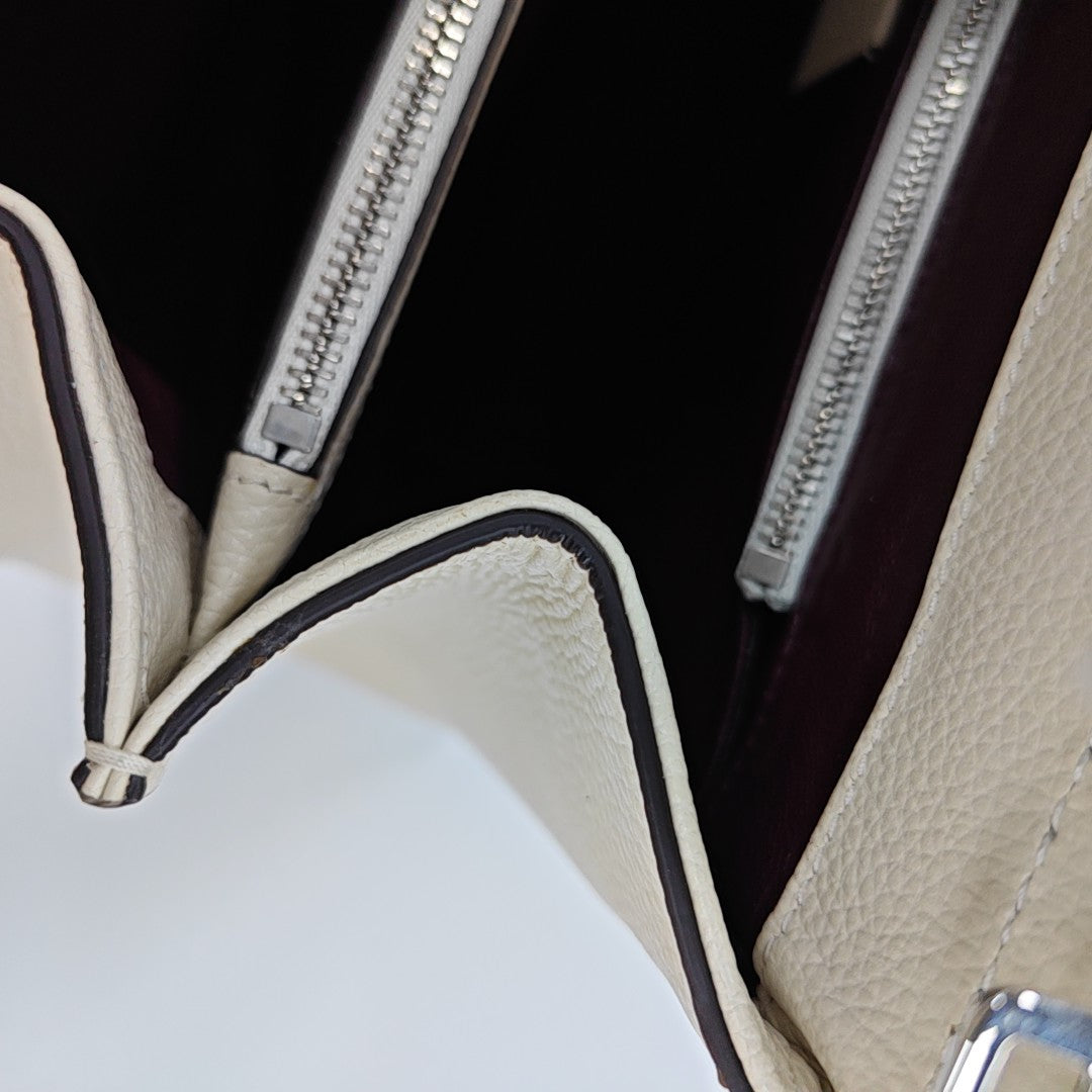Zumi Small Calfskin White