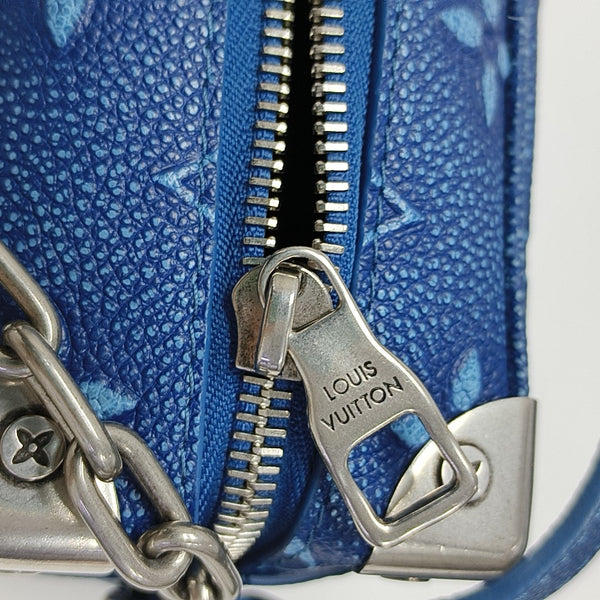 SOFT TRUNK Mini Monogram Calfskin Blue