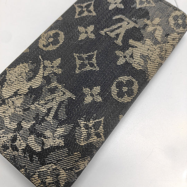 BRAZZA Monogram Denim Blue Wallet