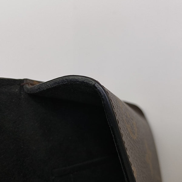 Coated Canvas Shoulder Bag Brown