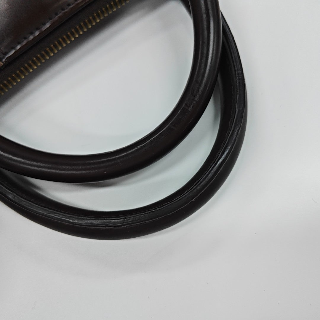 SIENA Damier Ebene Coated Canvas Brown