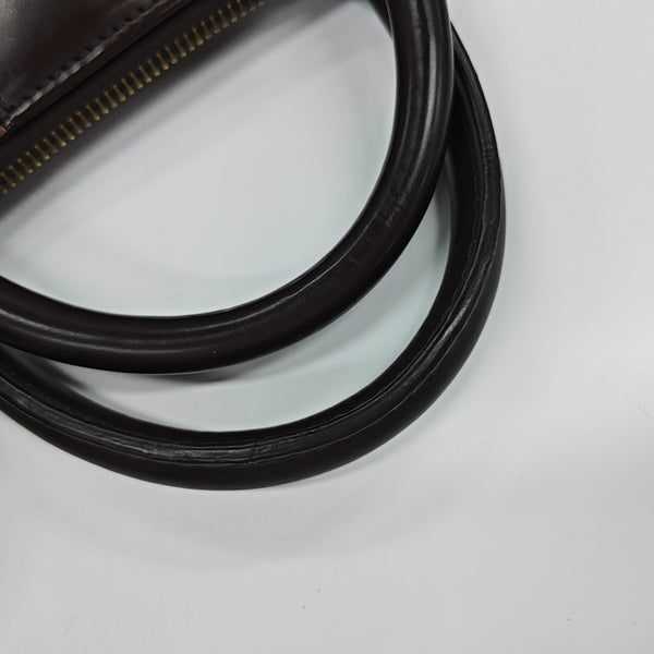 SIENA Damier Ebene Coated Canvas Brown