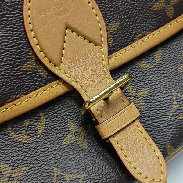 DIANE Monogram Coated Canvas Brown