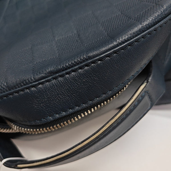 Damier Calfskin Backpack Blue