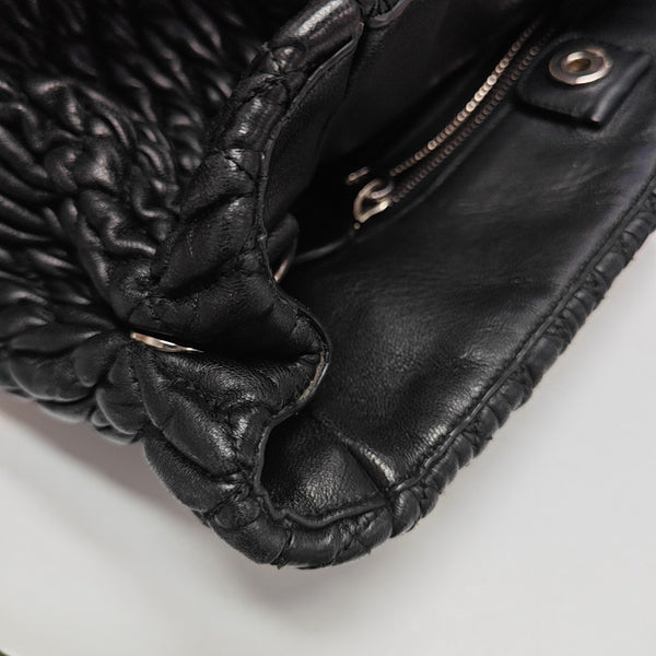Lambskin Shoulder Bag Black