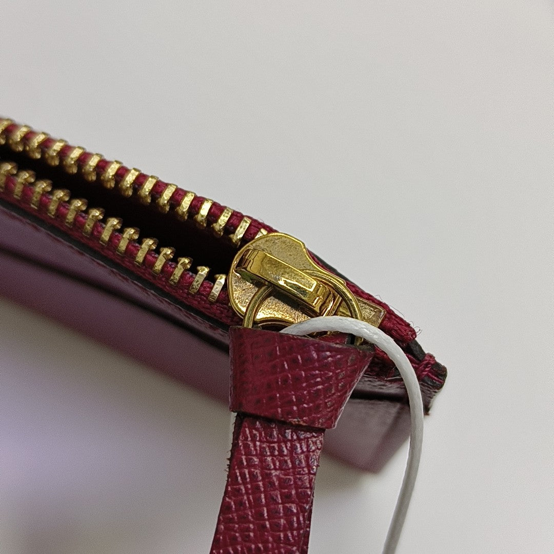 SARAH Monogram Coated Canvas Brown Wallet