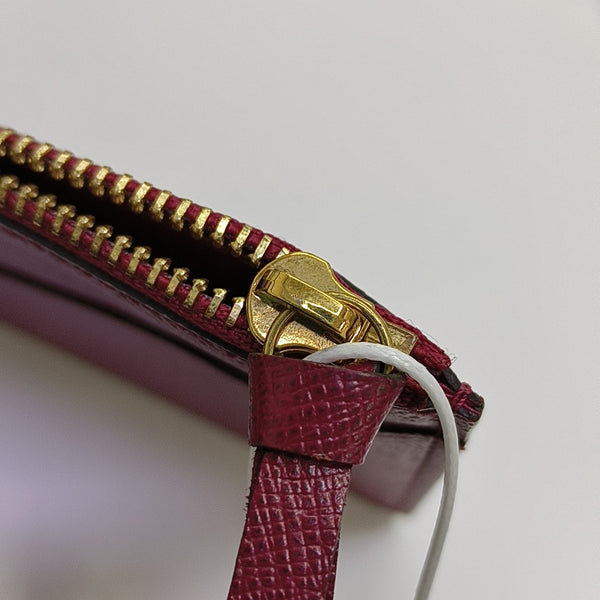 SARAH Monogram Coated Canvas Brown Wallet