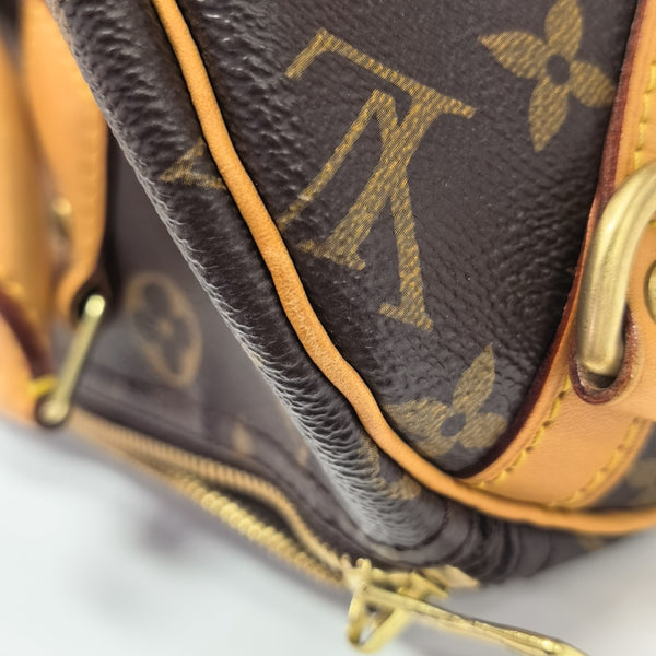 SPEEDY 30 Monogram Coated Canvas Brown