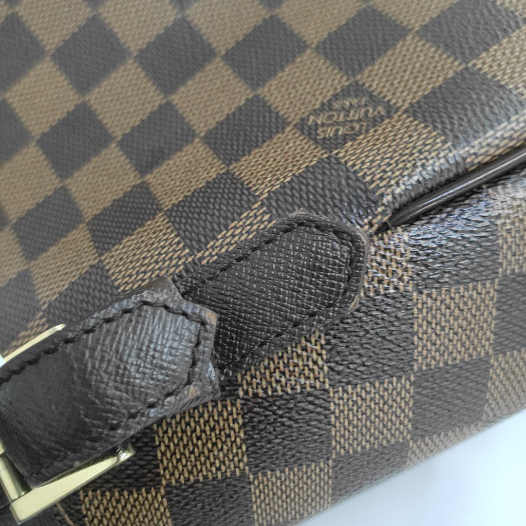 RIVINGTON Damier Ebene Coated Canvas Brown