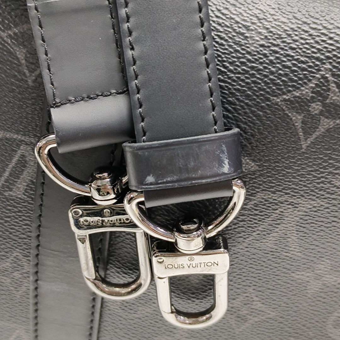 KEEPALL 45 Monogram Coated Canvas Black