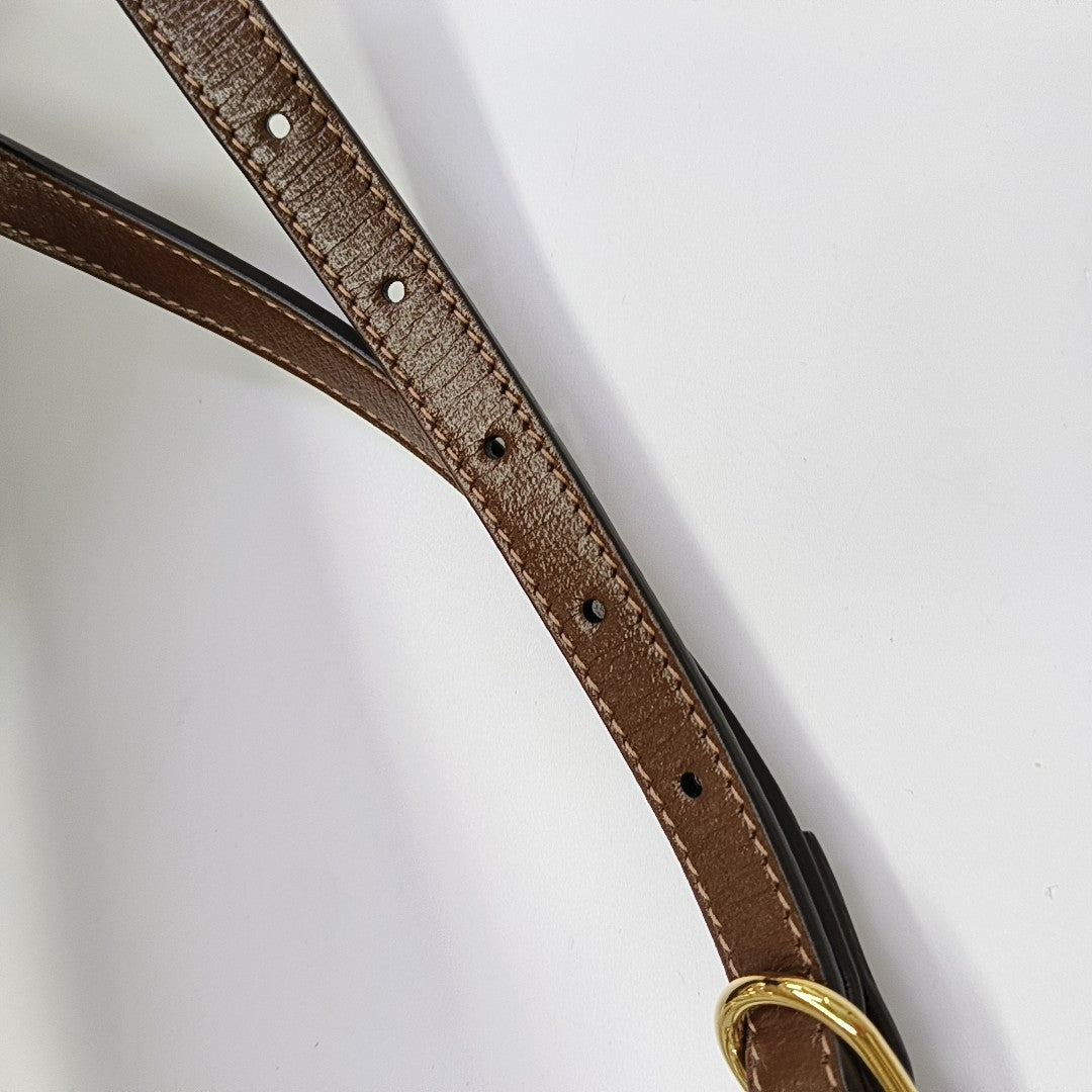 Horsebit 1955 Small Monogram Calfskin Brown