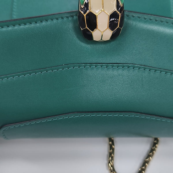 SERPENTI FOREVER Medium Calfskin Green