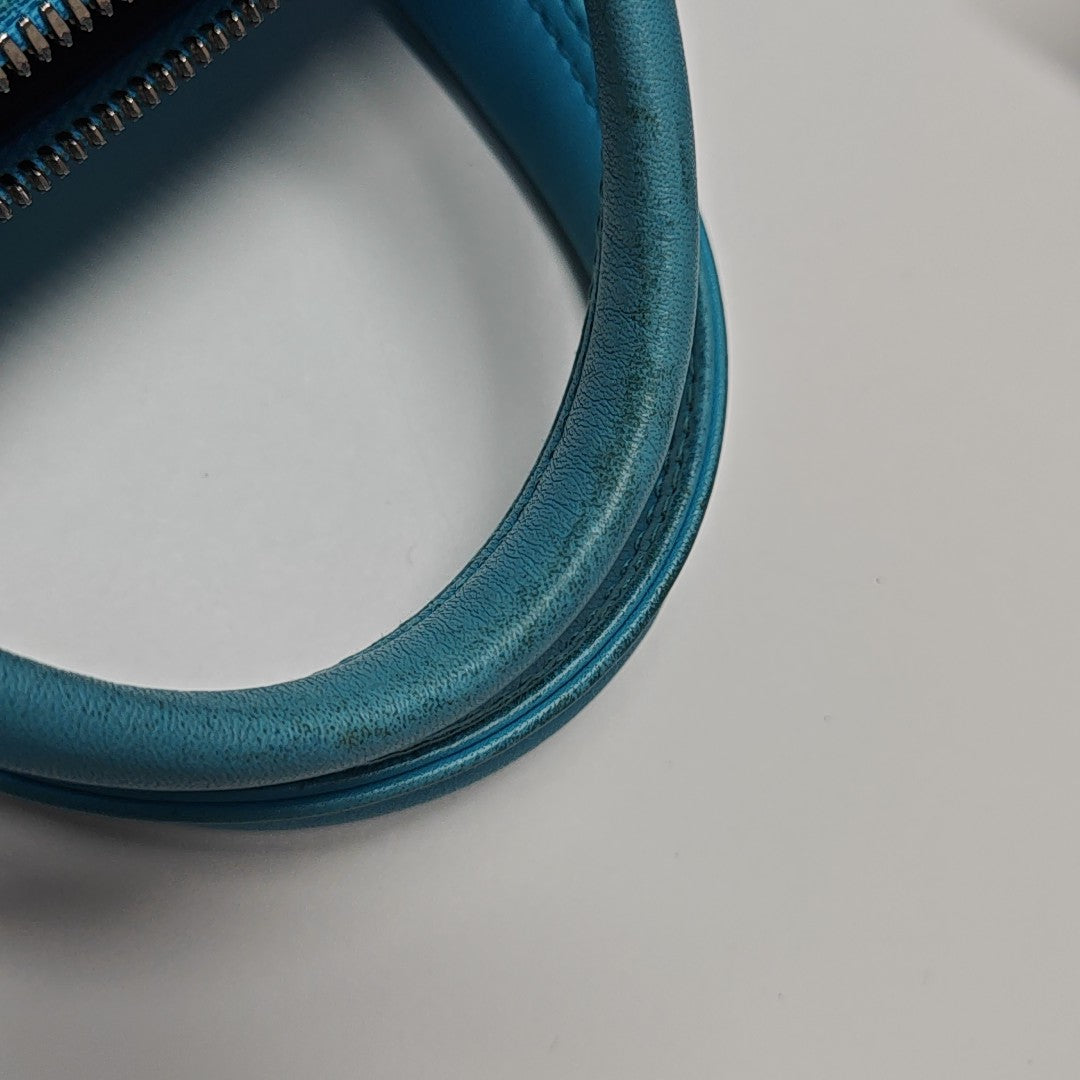 Triangle Calfskin Blue