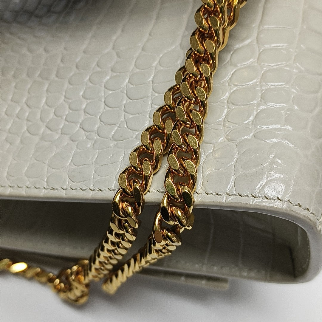 KATE Medium Calfskin White
