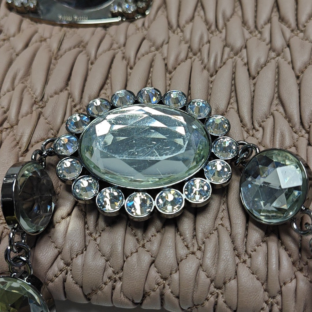 Crystal Quilted Lambskin Pink