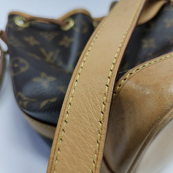 NOÉ BB Monogram Coated Canvas Brown