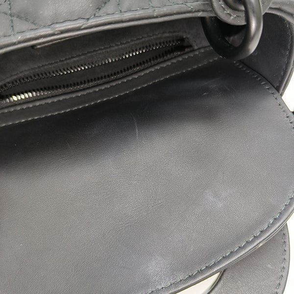 Lady Dior Mini Cannage Calfskin Black