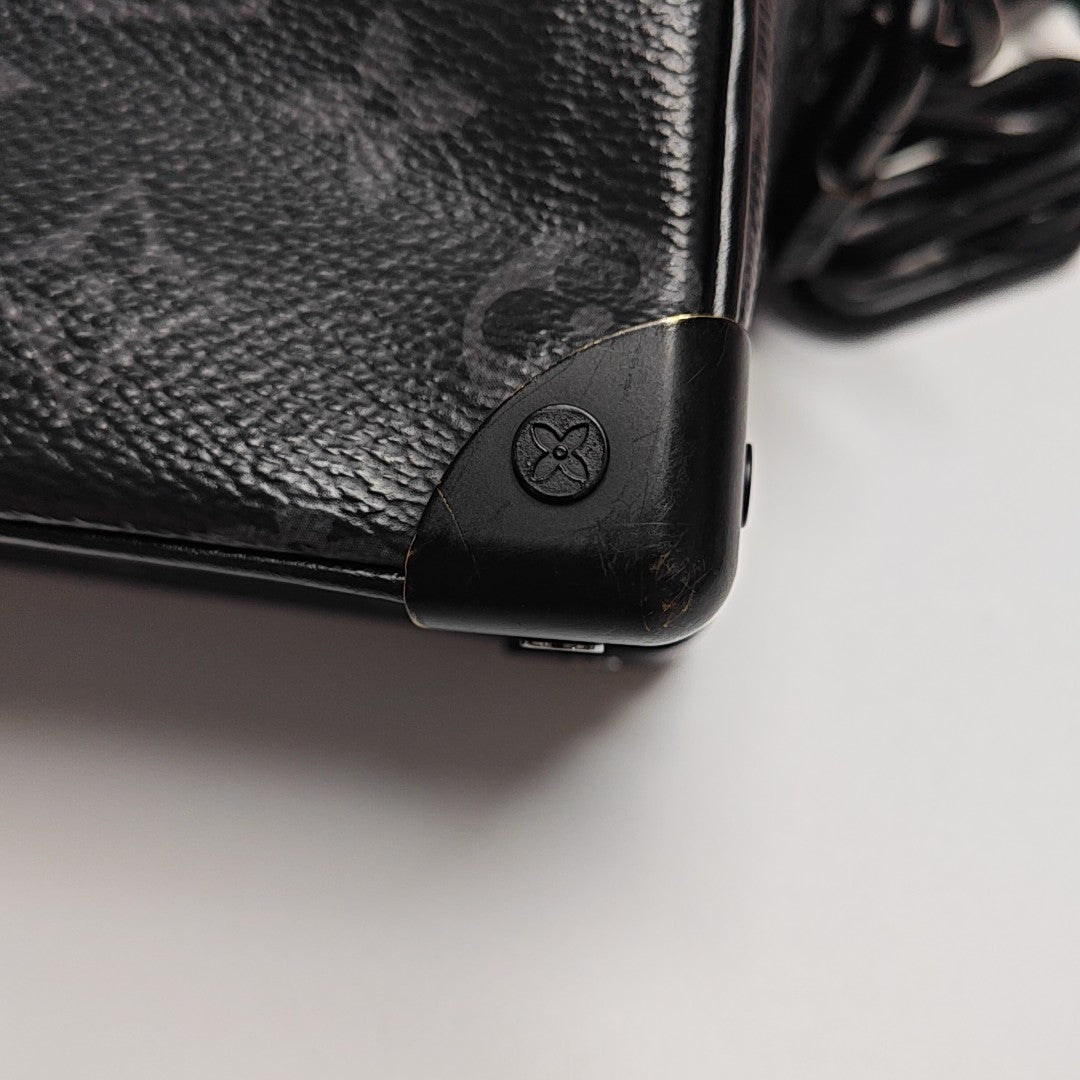 SOFT TRUNK Mini Monogram Coated Canvas Black