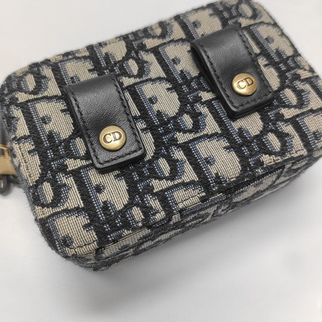 Oblique Canvas Belt Bag Beige
