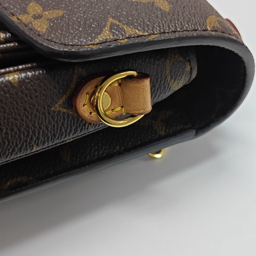 MÉTIS MM Monogram Coated Canvas Brown