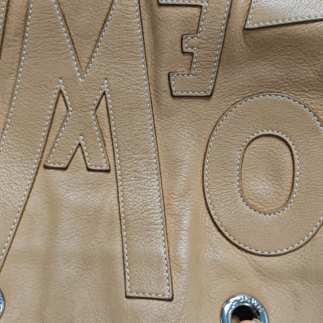 Calfskin Top Handle Bag Brown