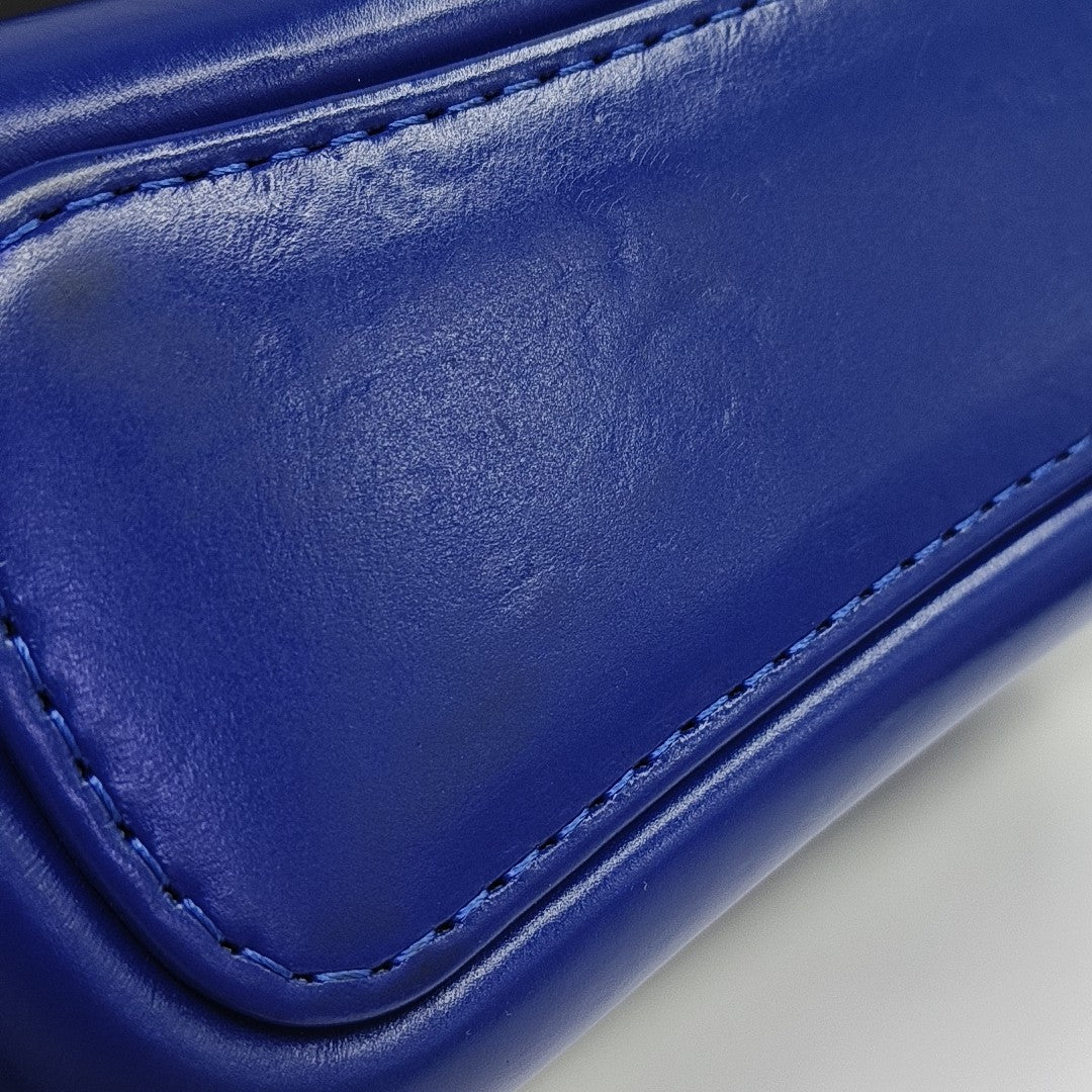 GABRIELLE Small Quilted Calfskin Blue