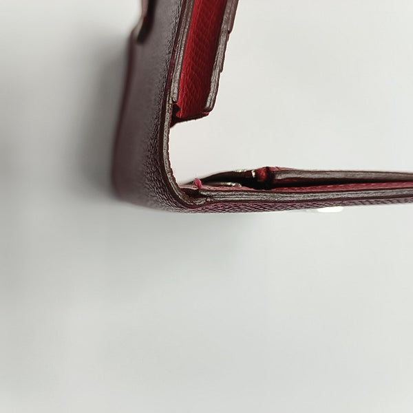 Bearn Medium Epsom Red Wallet