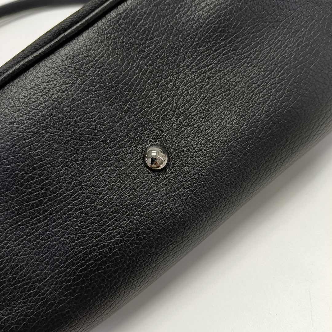 Monogram Canvas Shoulder Bag Black