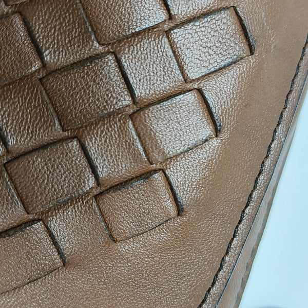 Calfskin Shoulder Bag Brown