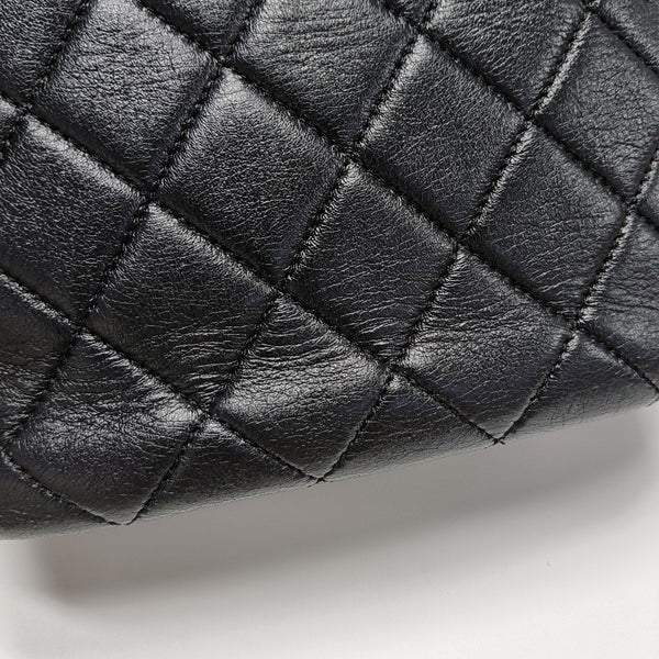 Quilted Lambskin Crossbody Bag Black