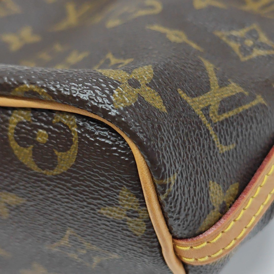 NÉONOÉ Nano Monogram Coated Canvas Brown