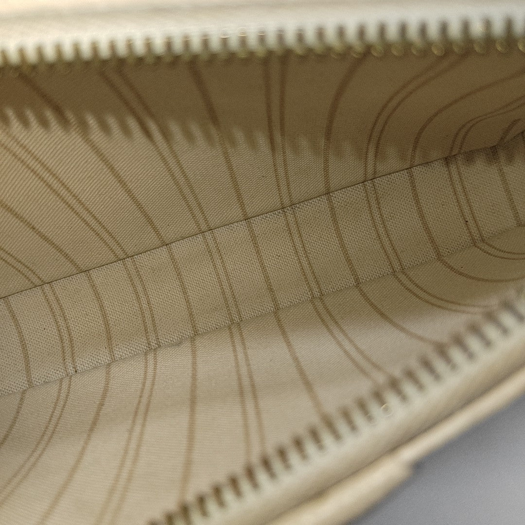 EASY POUCH ON STRAP Calfskin Beige
