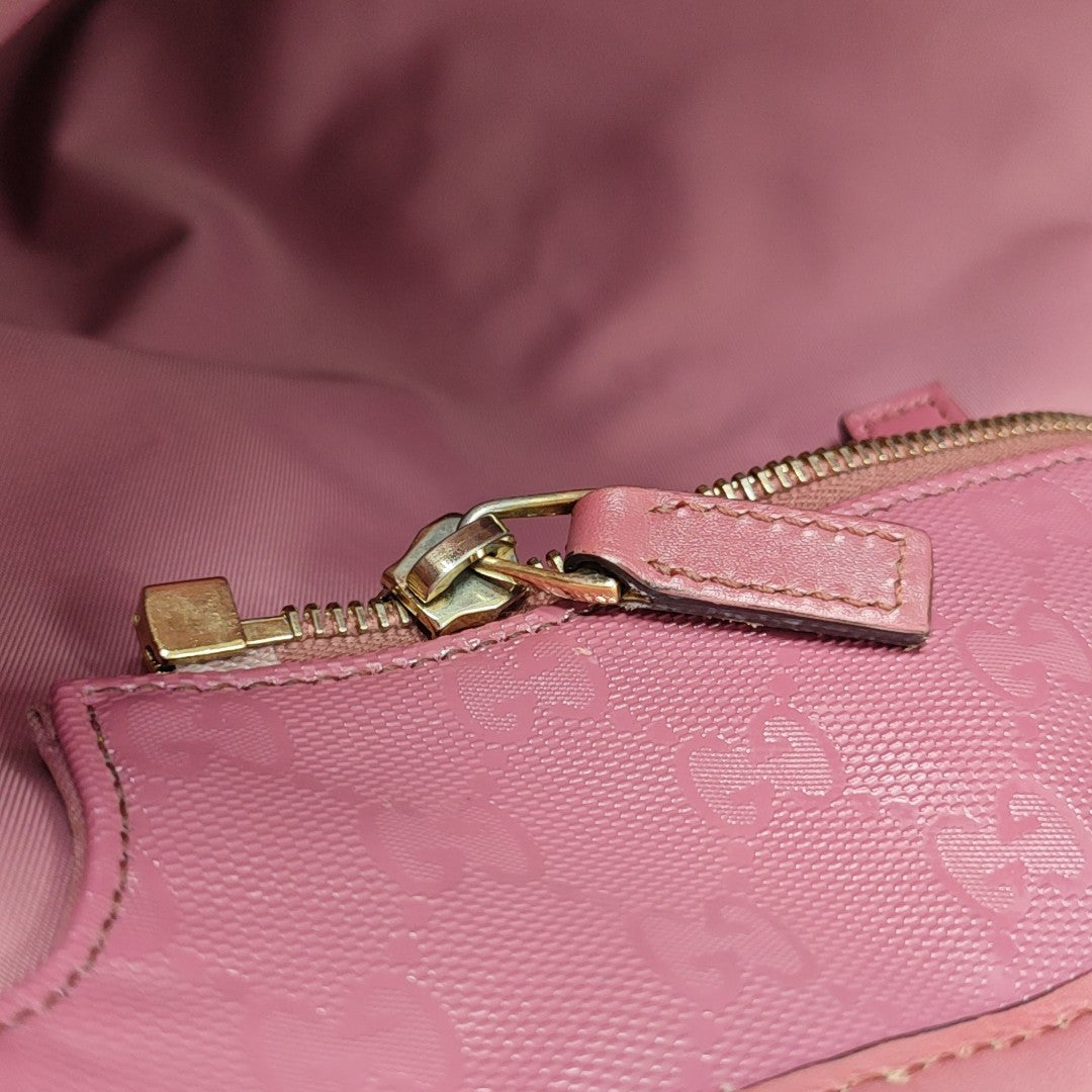 GG Imprime Monogram Coated Canvas Pink
