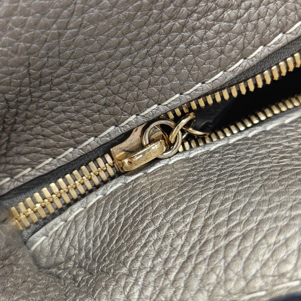 Monogram Canvas Top Handle Bag Gray