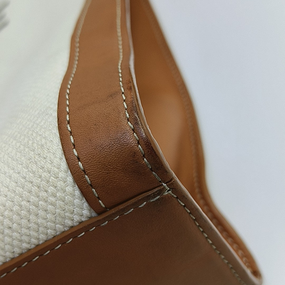 CABAS CELINE Medium Fabric White