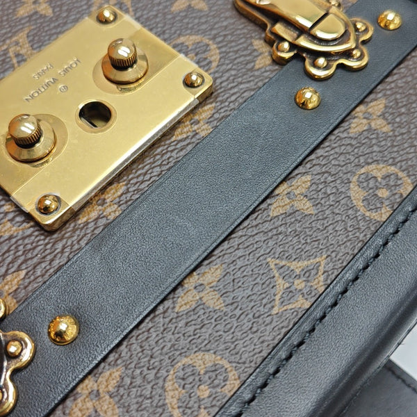 PETITE MALLE Monogram Coated Canvas Brown