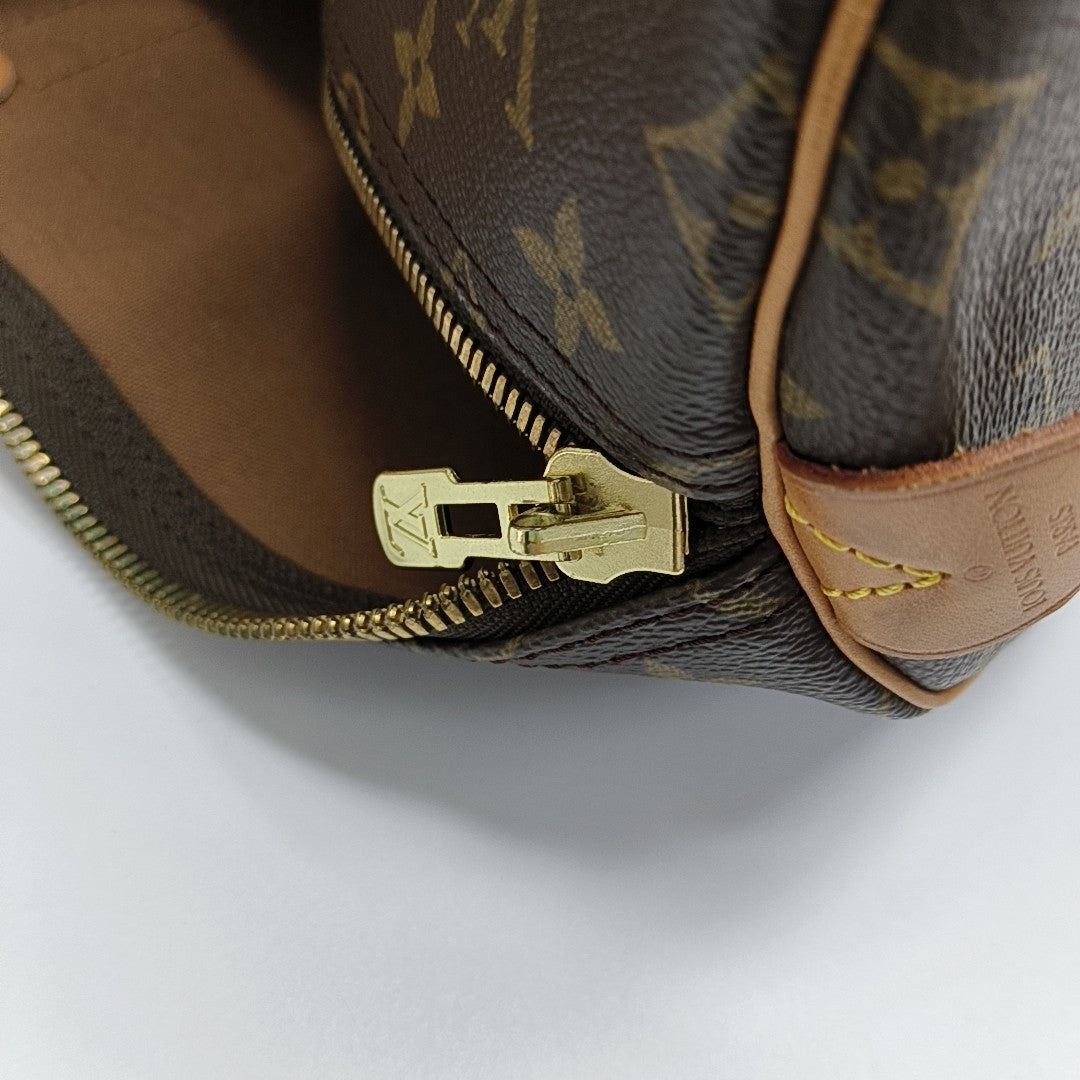 SAC SOUPLE 55 Monogram Coated Canvas Brown