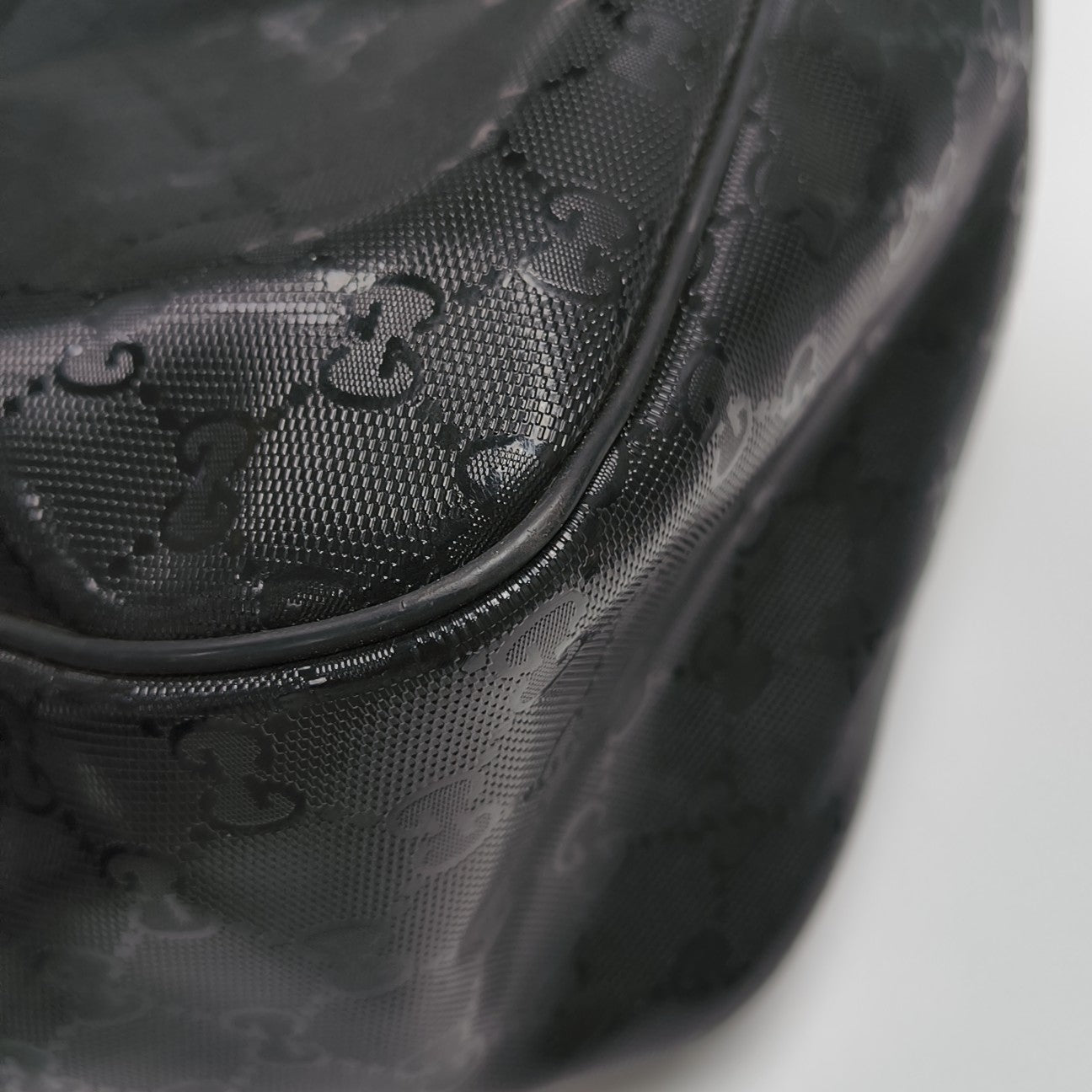 GG Imprime Monogram Coated Canvas Black