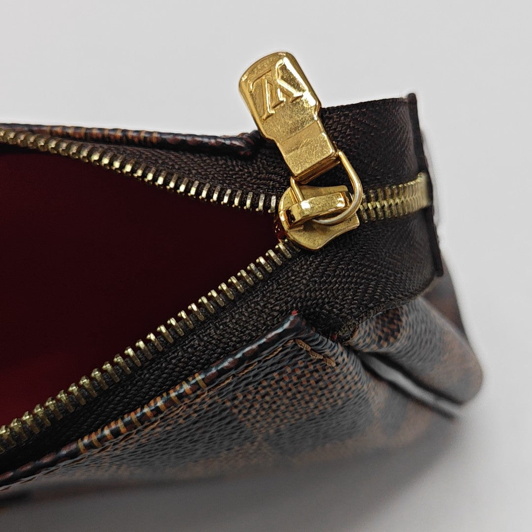 EVA Damier Ebene Coated Canvas Brown