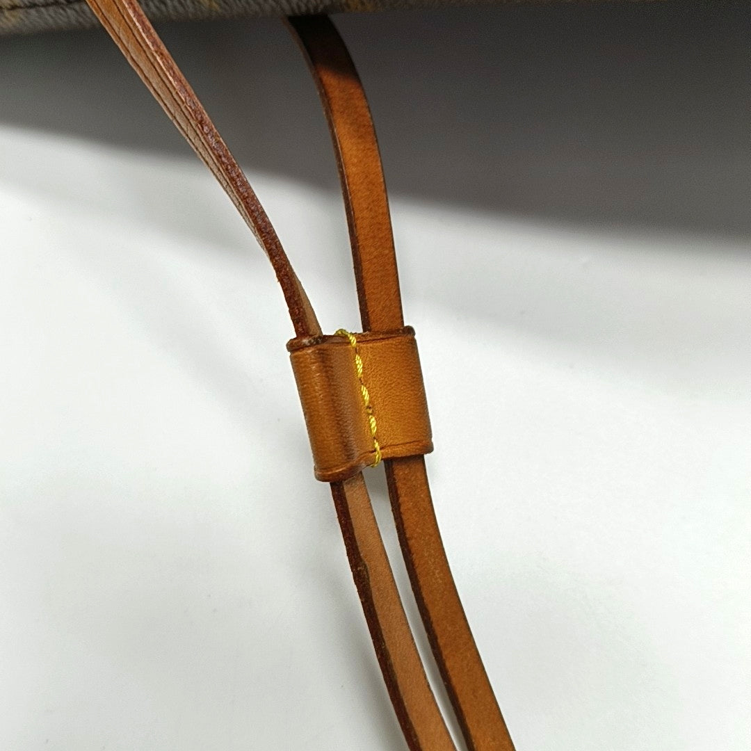 NEVERFULL MM Monogram Coated Canvas Brown