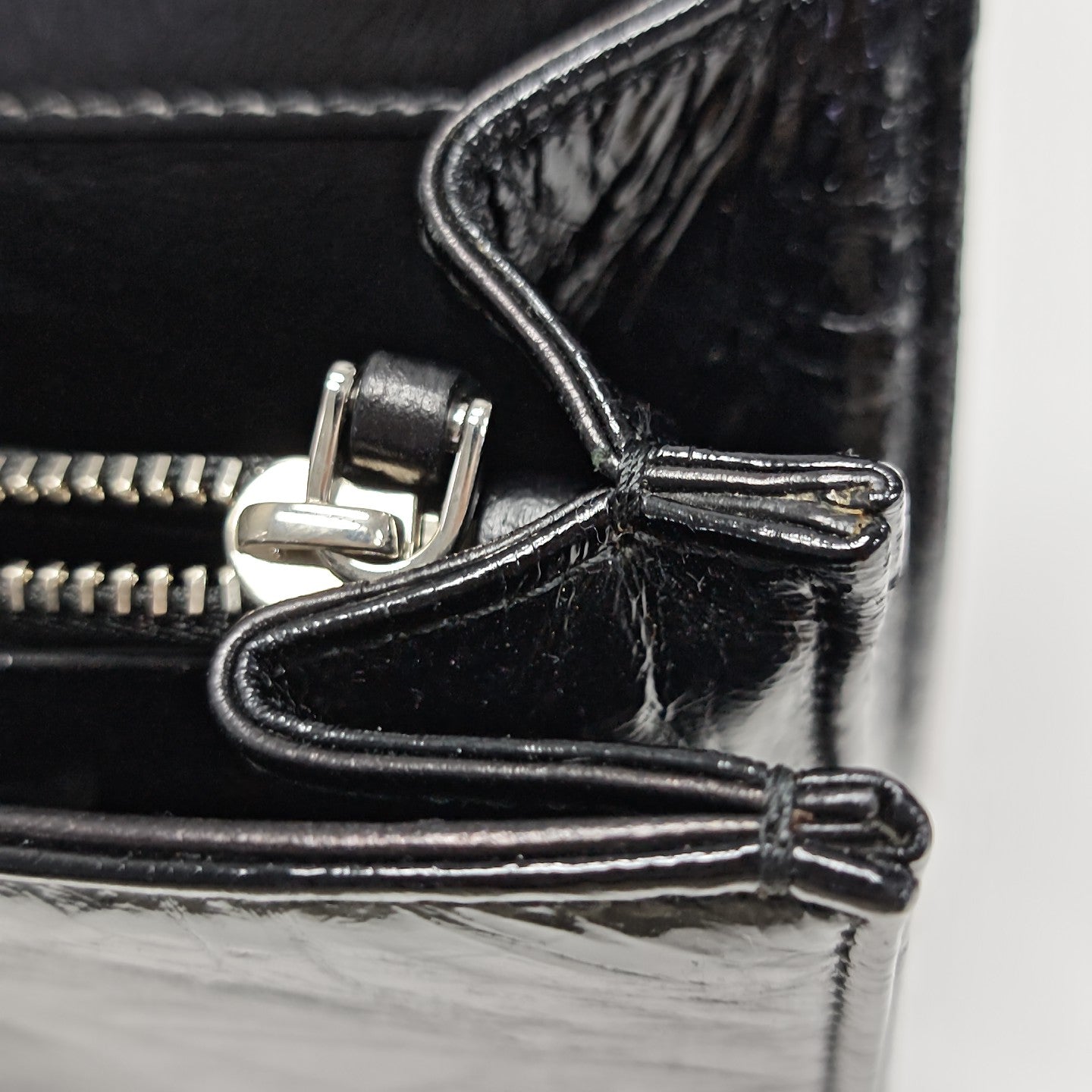 Cannage Calfskin Shoulder Bag Black