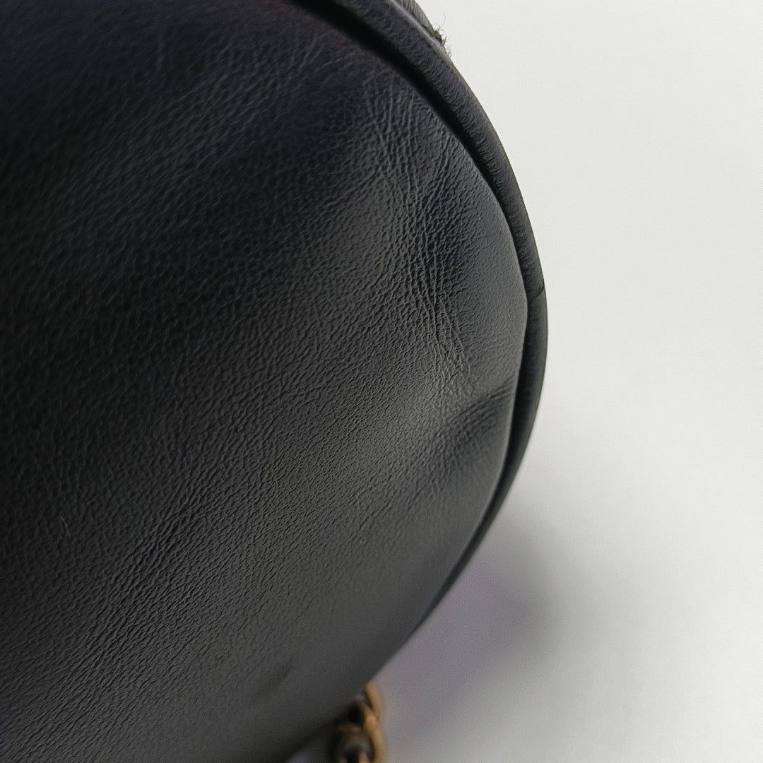 GG Marmont Mini Quilted Calfskin Black