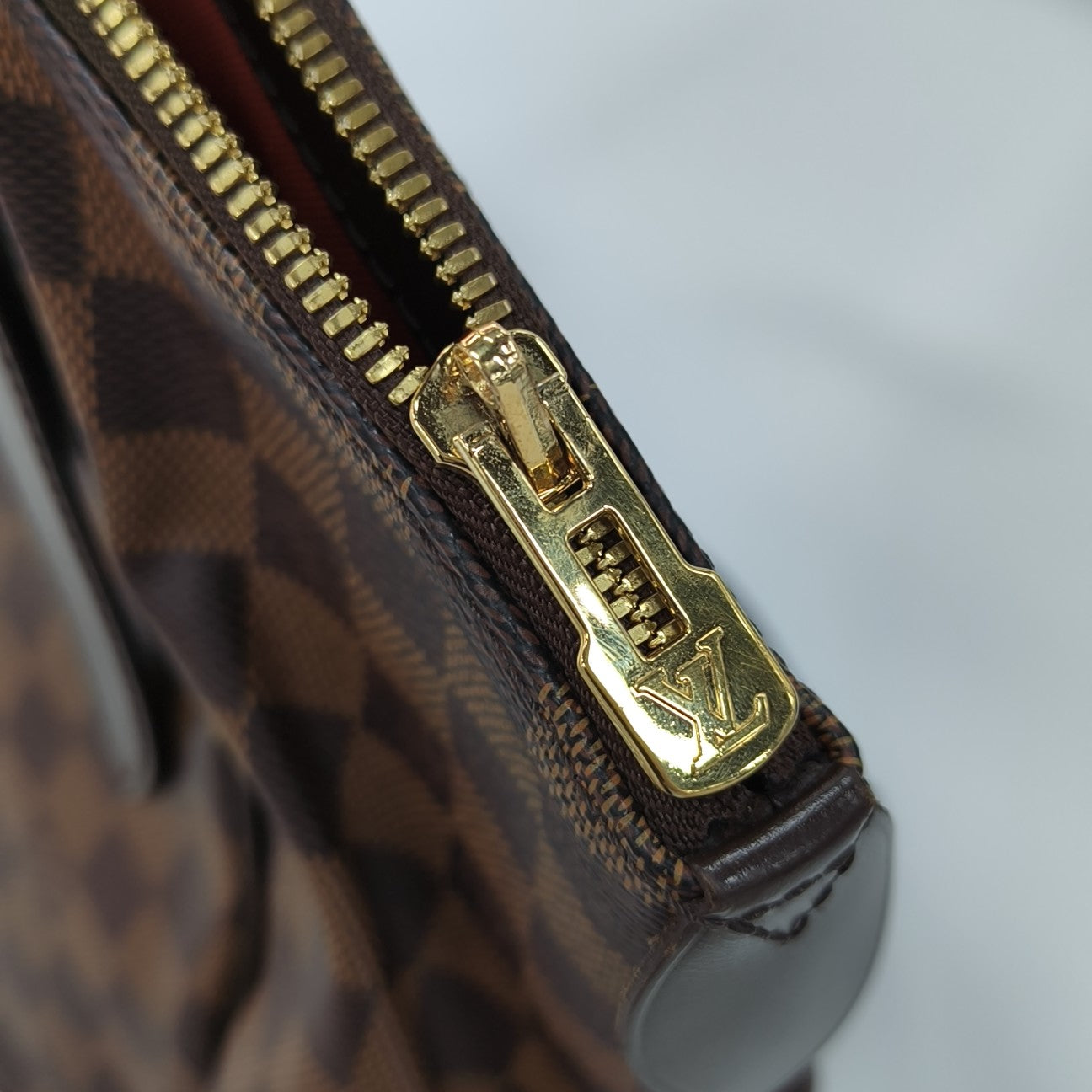 VERONA MM Damier Ebene Coated Canvas Brown